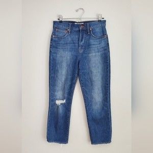 Madewell The perfect vintage crop Jean medium wash size 26